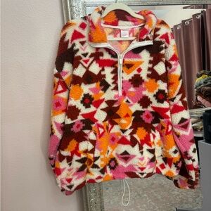 No Boundaries Multicolor Fleece Jacket